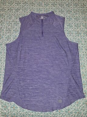 *NWOT* Purple Sleeveless Half-Zip Performance Tank